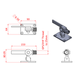 JS2D02 Ratchet montare antenna