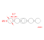 JSNB01 Catena a perline N 3