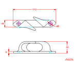 JSQ21L Galloccia con aste ad arco curvate - mano sinistra