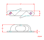 JSQ22R Galloccia con aste ad arco curvate - mano destra