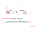 JSQ23R Galloccia con aste ad arco dritto - mano destra