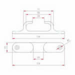 JSQ32 tacchetta di linea