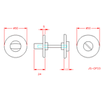 JS-DF03S Chiavistello rotatorio senza rilascio