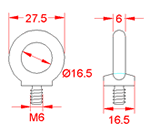 JSEB01 Golfare / Vite ad anello (DIN 582)