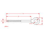 JSEB14 Vite ad anello per legno