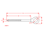 JSEB15 Vite ad anello per legno