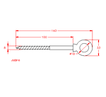 JSEB16 Vite ad anello per legno