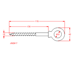 JSEB17 Vite ad anello per legno