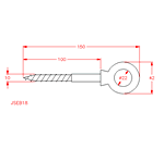 JSEB18 Vite ad anello per legno