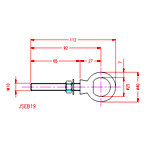 JSEB19 Gambo lungo Bolt Eye