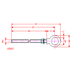 JSEB20 Gambo lungo Bolt Eye