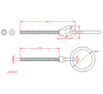 JSER02 Vite ad anello con dado