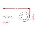 JSEW07 Vite ad anello punta