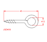 JSEW09 Vite ad anello punta