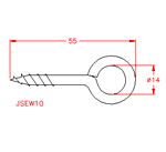 JSEW10 Vite ad anello punta