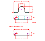 JSEW11 Accostamento di sostegno (per un tubo di 25.4mm)