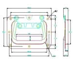 JSK06 Piastra con maniglia recesso