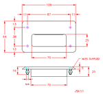 JSK12 Piastra con maniglia recesso