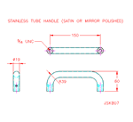 JSKB07S Maniglia tubo