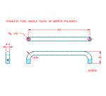 JSKB09S Maniglia tubo