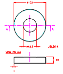 JSLD14 Copribase per palo