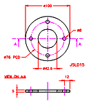 JSLD15 Base per palo