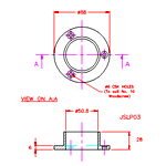 JSLP09 Base a flangia