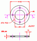 JSLP07 Base per palo (adatto per JSLP07)