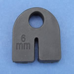 JSLR06 Inserti di gomma 6mm per fermaglio per vetro