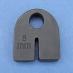 JSLR08 Inserti di gomma 8mm per fermaglio per vetro