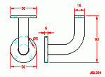 JSLZ01 Sostegno quadrato per tubo