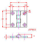 JSPB03 Cerniera semplice