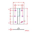 JSPL02L Cerniera anuba- mano sinistra