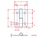 JSPL04R Cerniera anuba- mano destra 