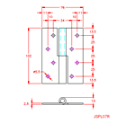 JSPL07R Cerniera anuba- mano destra 