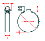 JS3PA90 9mm fascetta stringitubo