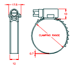 JS3PB90 12mm fascetta stringitubo