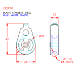 JS2P10 Carrucola per uso generale