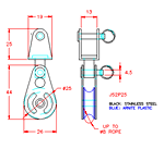 JS2P25 Carrucola girevole