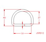 JSRD12 Anello a 'D'