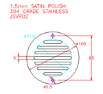 JSVR02 Griglia di aerazione rotonda