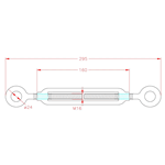 JSWS40 Arridatoio tenditore con terminali a occhio