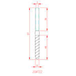 JSWT22 Terminale ad vite per legno